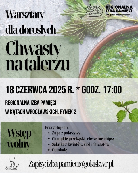 Warsztaty dla dorosłych ,,Chwasty na talerzu